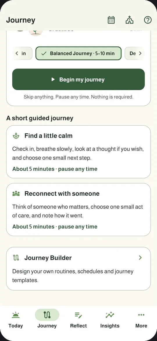 Choose your journey