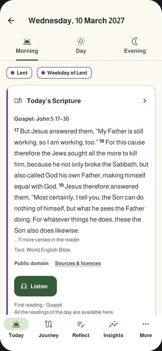 A moment with God
