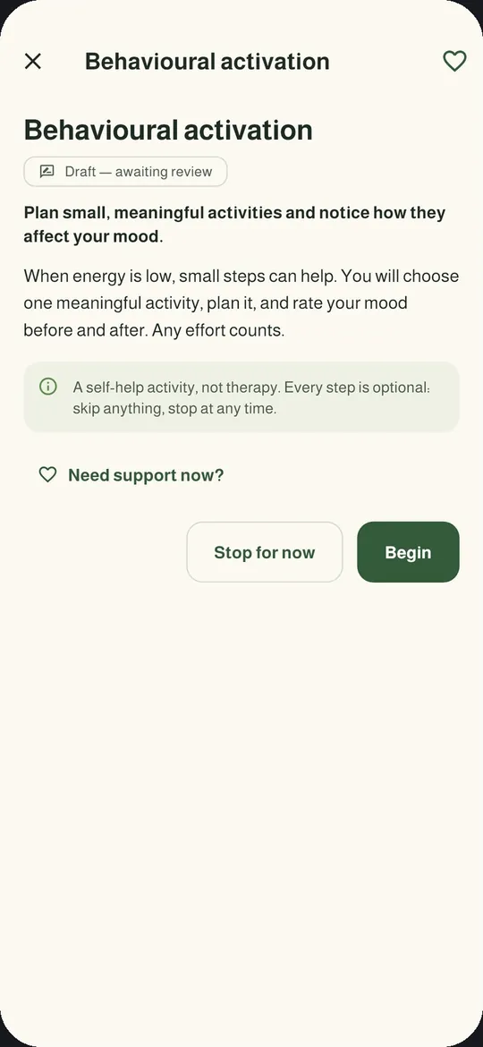 Behavioral activation