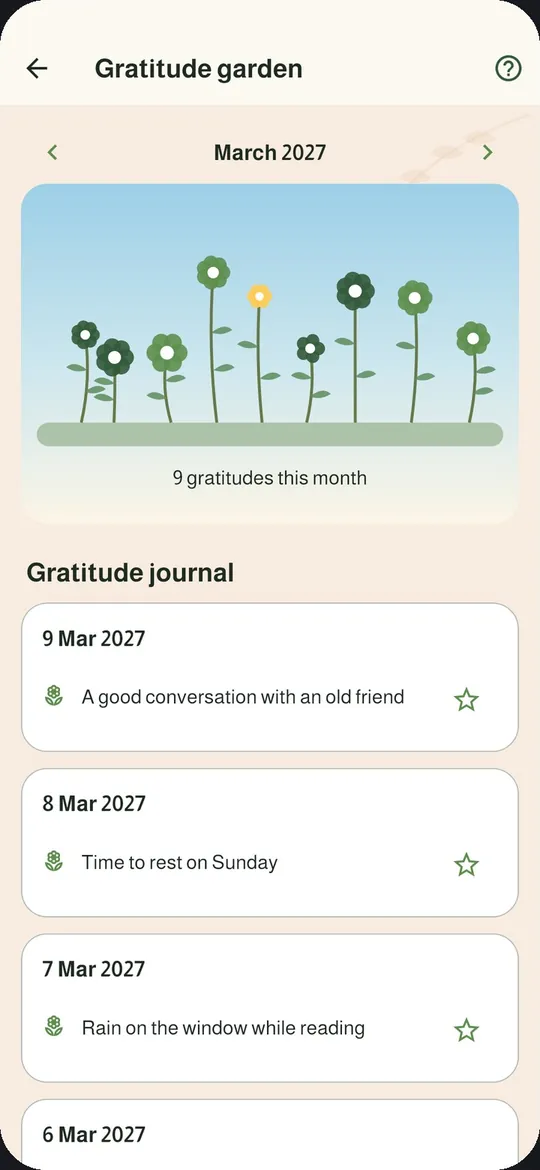 Gratitude garden