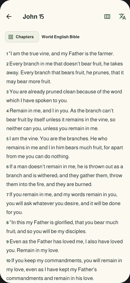 Read John 15