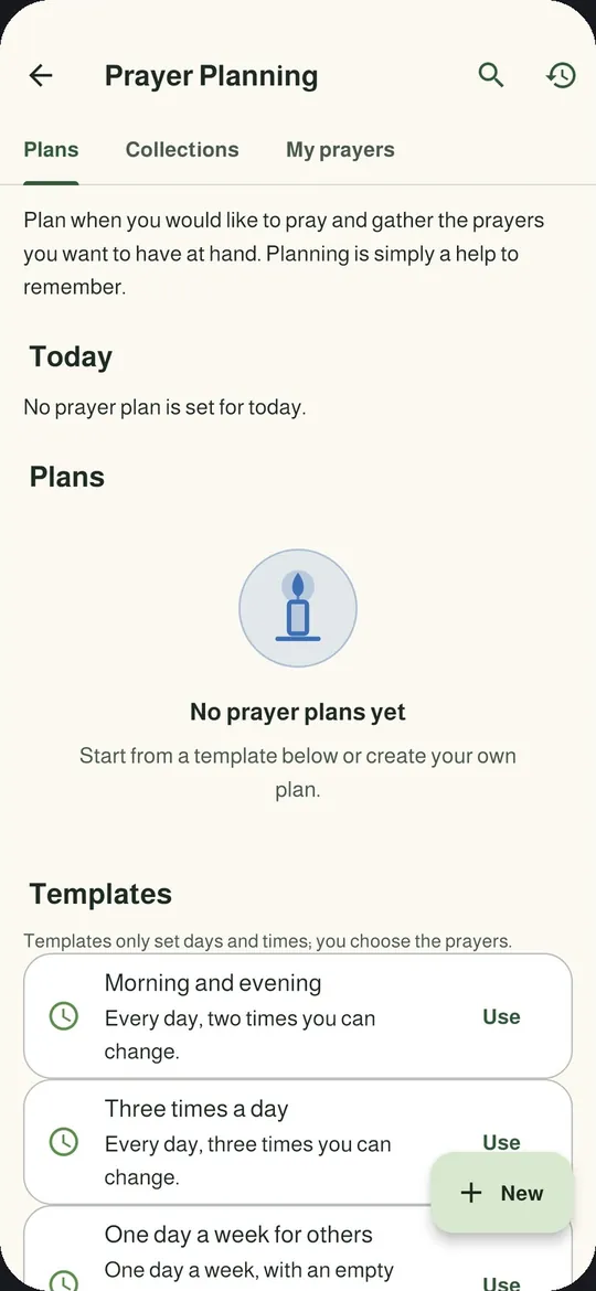 Prayer Planning